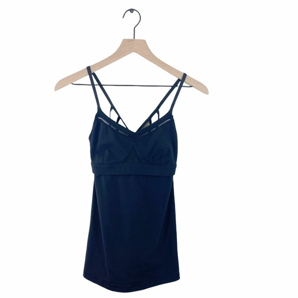 Lululemon Just Breathe Strappy Tank Black Size 4 - Picture 3 of 10
